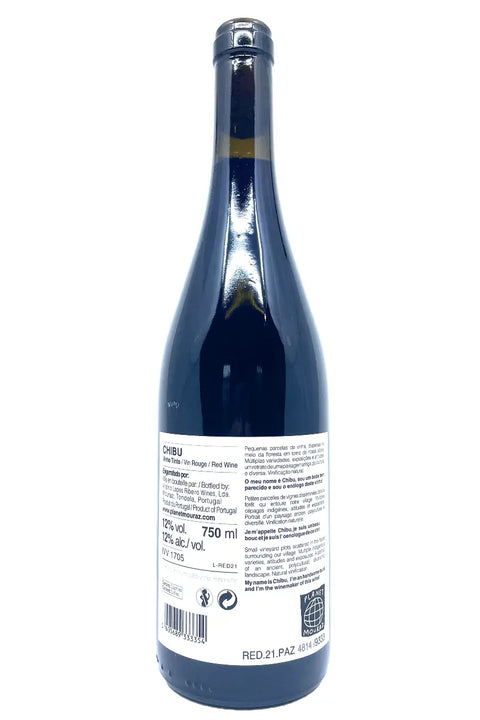 Casa de Mouraz Chibu 2021  back label - Natural Wine Dealers