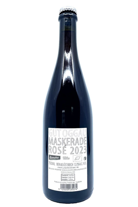 Gut Oggau Maskerade Rosé 2023 back label - Natural Wine Dealers