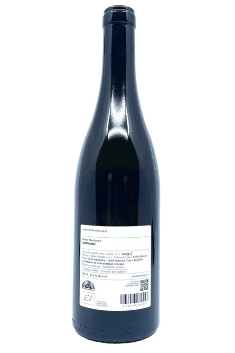 Milan Nestarec Dopamin nv 5 back label - Natural Wine Dealers