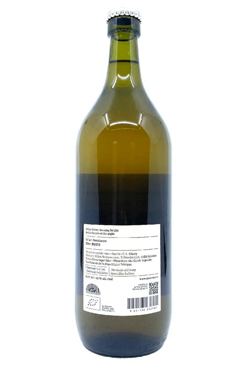 Milan Nestarec Okr 2023 back label - Natural Wine Dealers