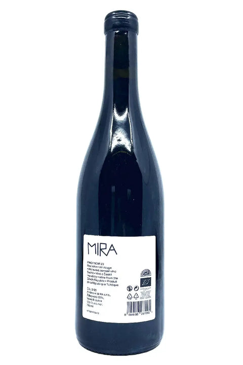 Mira Pinot Noir 2023 back label - Natural Wine Dealers