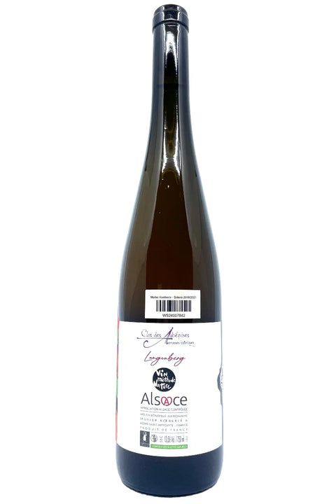 Muller Koeberle Solera 2018 / 2021 back label - Natural Wine Dealers