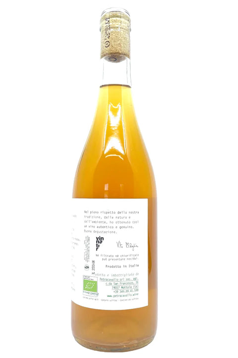 Petracavallo Verdeca 2023 back label - Natural Wine Dealers