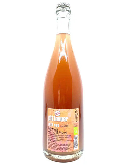 Pittnauer Pitt Nat Rosé 2022 back label - Natural Wine Dealers