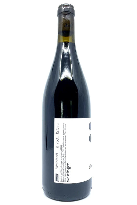 Weninger Blaufränkisch 2020 side label - Natural Wine Dealers